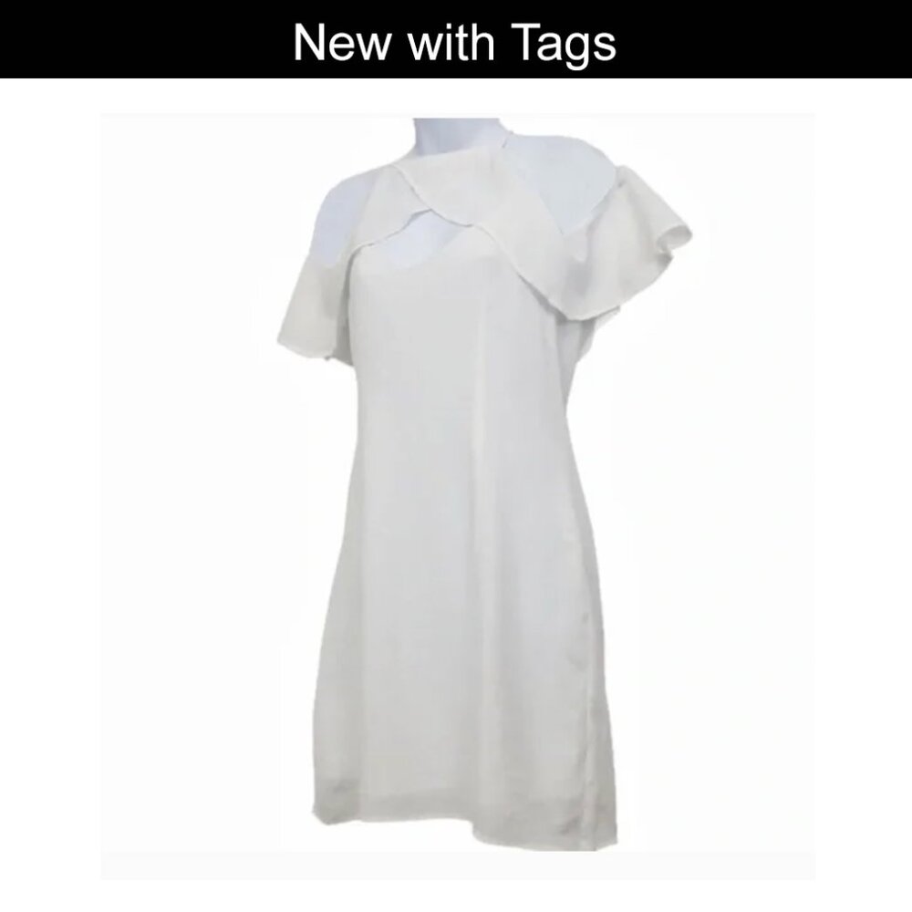 BB DAKOTA Kaless Dress White Off Shoulder Size 4* Please see description